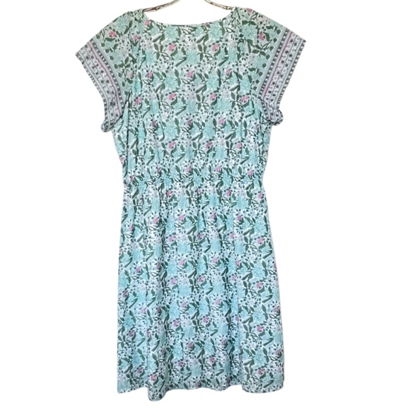 Talbots Voile Fit & Flare Dress Pretty Primrose  Size 14W - Picture 7 of 12